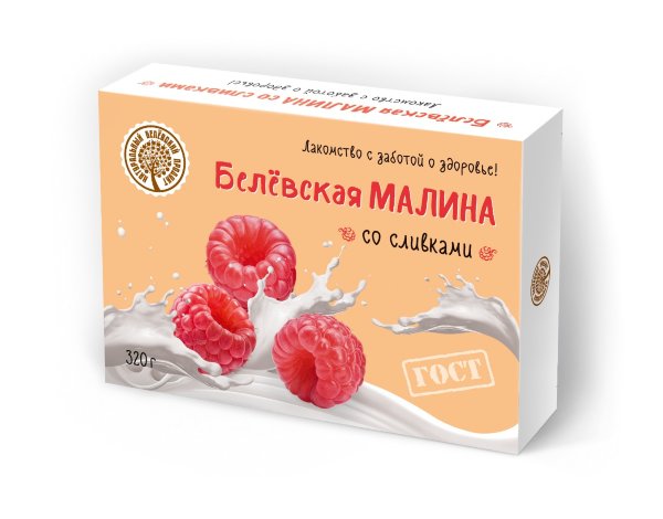 №2 Малина со сливками Белёвская, 320г   в Ухте