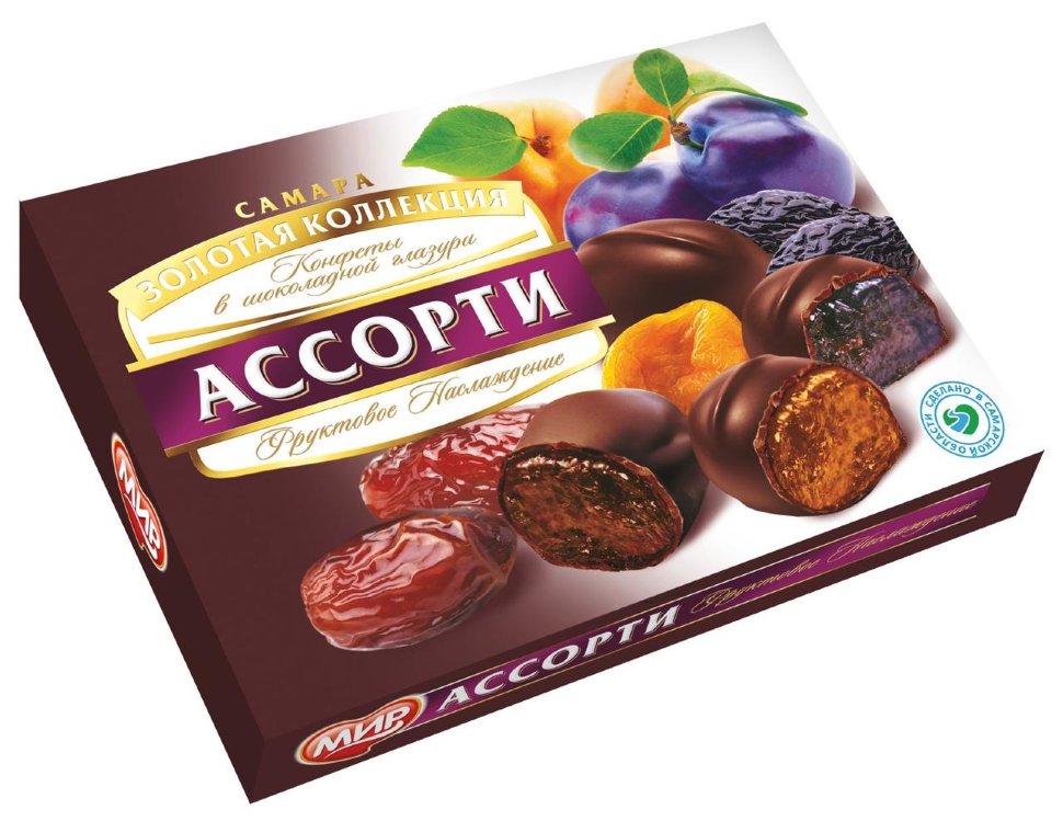  КФ МИР Фруктовое наслаждение (набор шоколадных конфет) 170г в Ухте